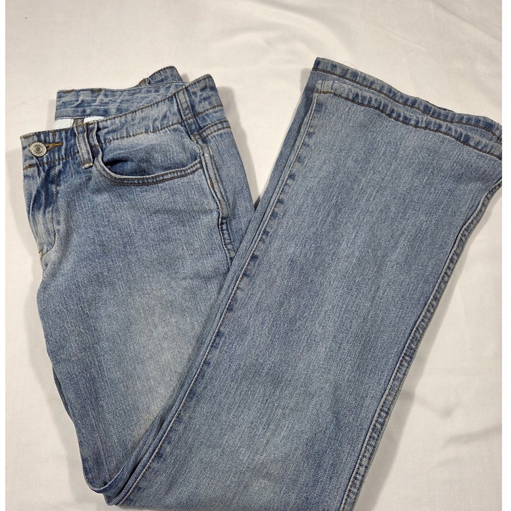 Y2K low rise J Galt Shanghai Womens Light Wash Flare Leg Denim Jeans Blue Size S